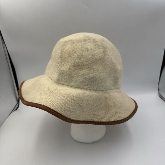 Collection Eighteen Wool Blend Hat Cloche Beige OS - Picture 2 of 12